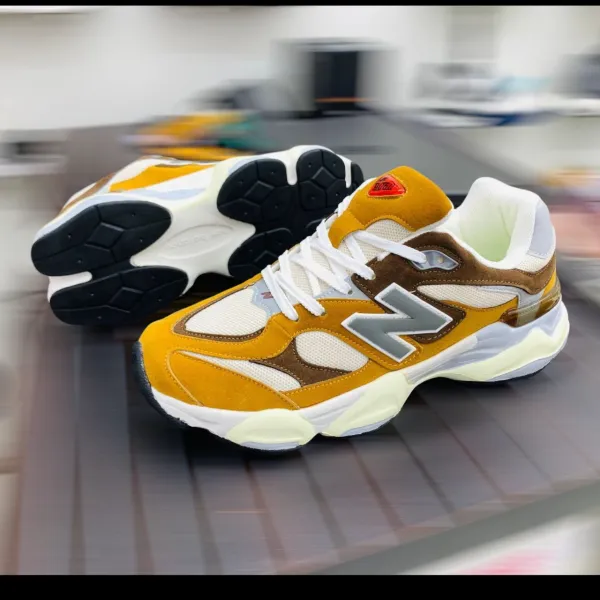 New Balance Mustard Yellow Suede Sneaker – Premium Comfort & Style